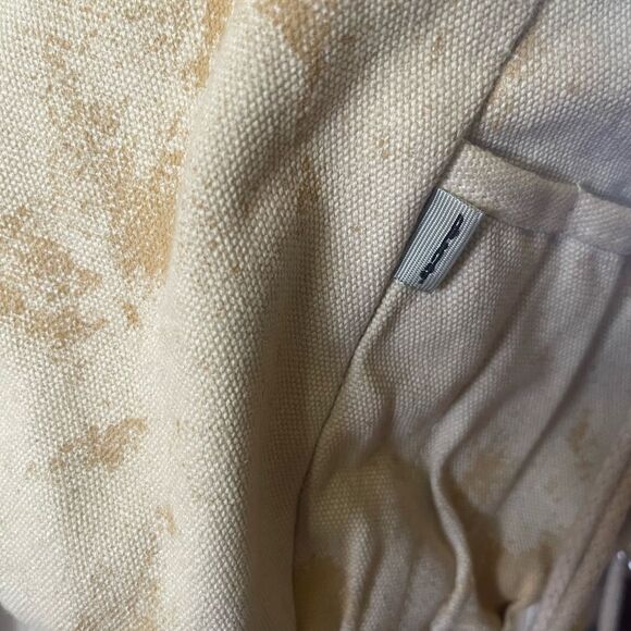 Vintage large canvas & Khaki camel large Backpack silver tone studs & hardwares - Picture 5 of 16